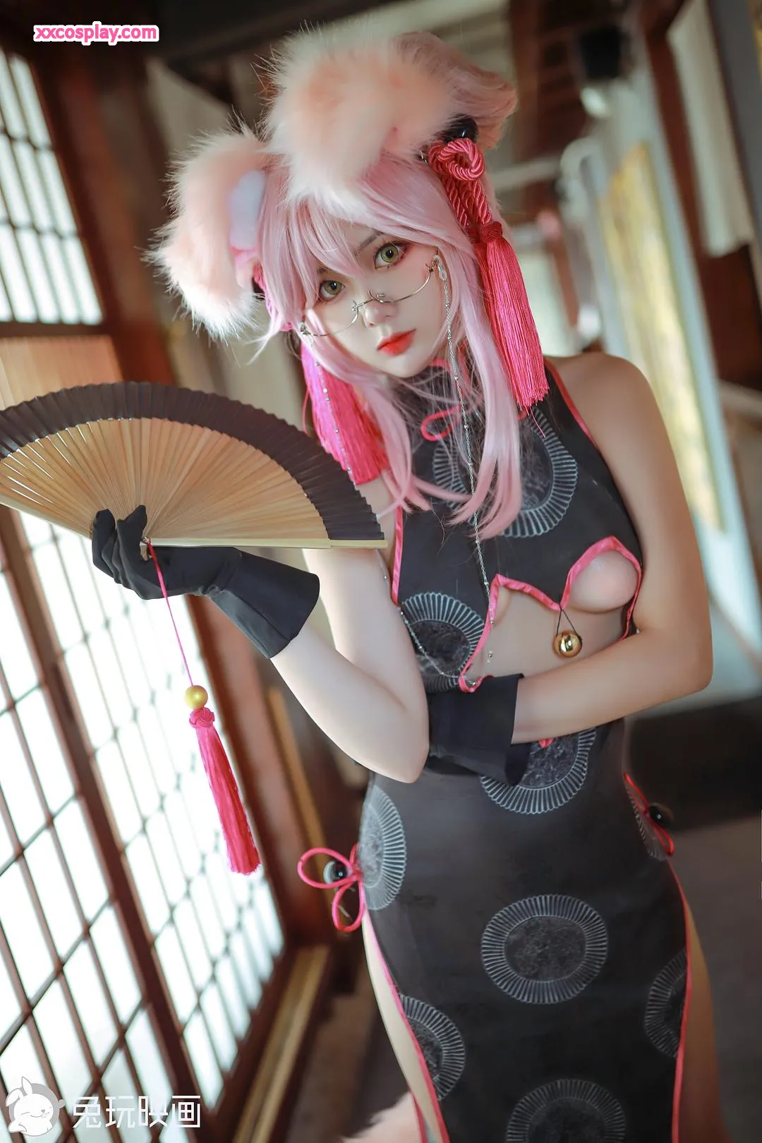 兔玩映画's Tamamo no Mae ชุดกี่เพ้าคอสเพลย์